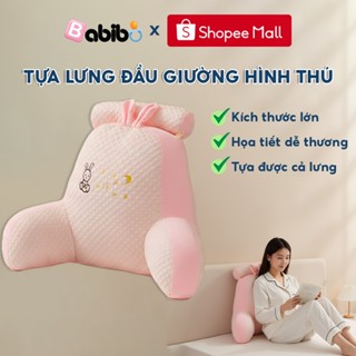  Gối tựa lưng đầu giường cho bà bầu BABIBO -Dựa lưng cho bé ti hút sữa thư giãn họa tiết dễ thương 