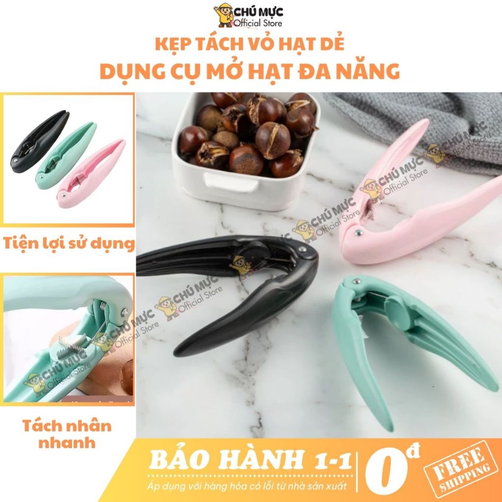 Máy kẹp hạt dẻ, nhựa cao cấp CMS, dụng cụ mở hạt dẻ đa năng tiện lợi cho mọi nhà HH487