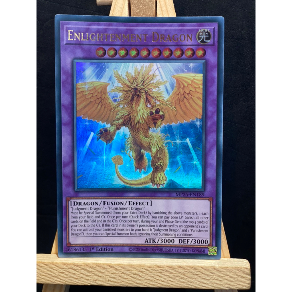 [Bad_Shop3000] ULTRA RARE - Card thẻ bài YuGiOh-ENLIGHTENMENT DRAGON Fusion