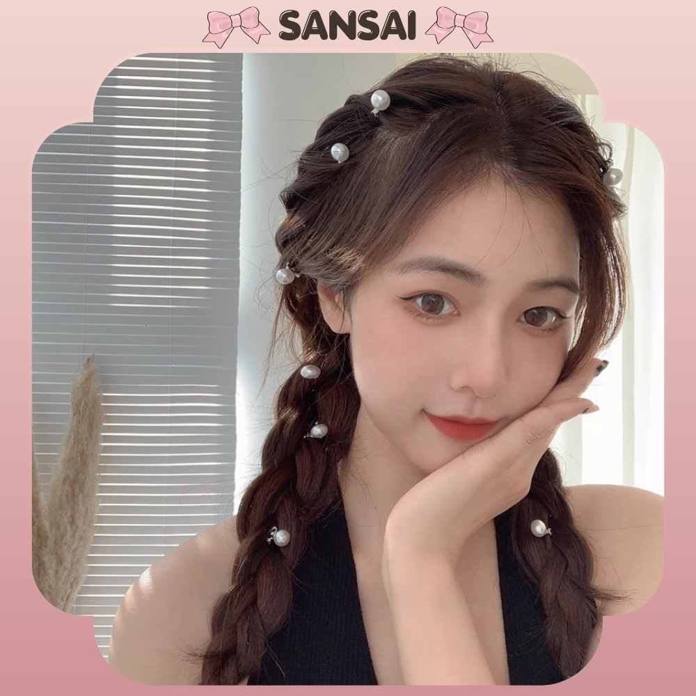 Set Kẹp Tóc Ngọc Trai Mini | Cài Tóc Tết Dự Tiệc, Trang Trí Tóc Cô Dâu, Thanh Lịch Hàn Quốc