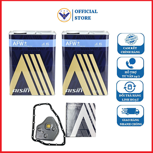 COMBO 2 can dầu hộp số Aisin AFW + lọc dầu hộp số Aisin STAM-4004K xe Xpander