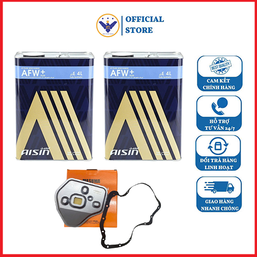 COMBO 2 can dầu hộp số Aisin AFW + lọc dầu hộp số Masuma MFT-3012 xe Xpander