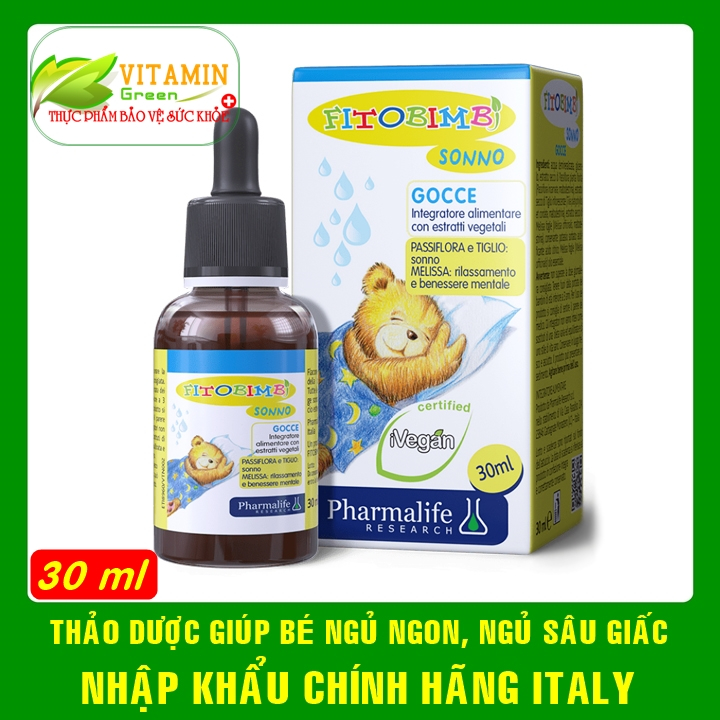 FITOBIMBI SONNO GIÚP BÉ NGỦ NGON, NGỦ SÂU GIẤC | NHẬP KHẨU CHÍNH HÃNG ITALY