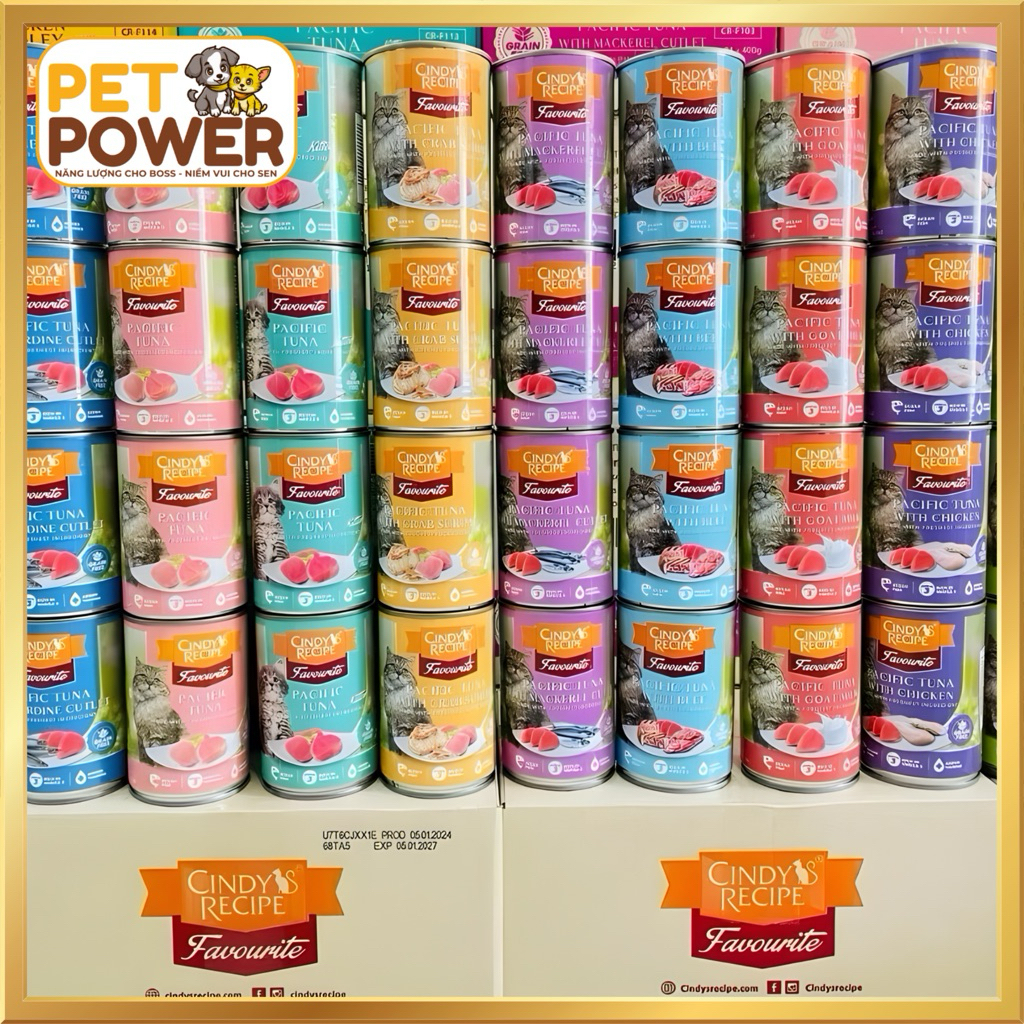 Pate Lon Cindy's Recipe Favourite Cho Mèo 400gram