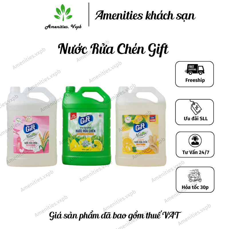 Can nước rửa chén bát Gift 4kg