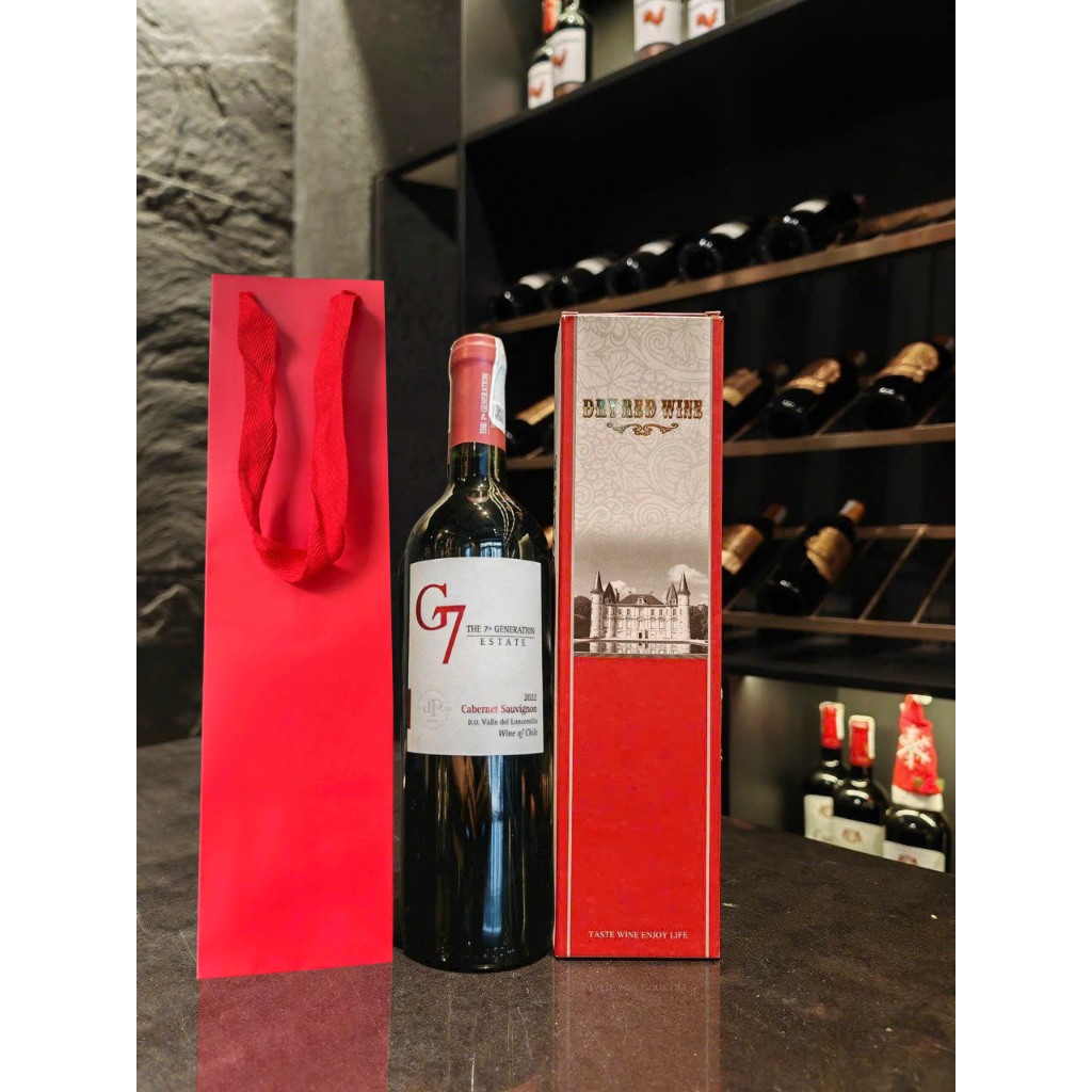 Rượu vang Chile G7 Cab Sau 750ml [ hàng nhập khẩu nguyên chai ]