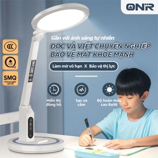 Đèn Bàn Học ONR Cảm Ứng 5 Chế Độ Chống Cận, Led Sạc Usb/Đèn Ngủ Tích Điện