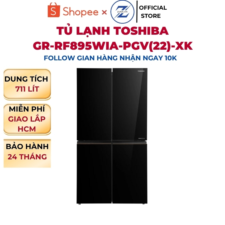 Tủ lạnh Multidoor Inverter Toshiba 711L GR-RF895WIA-PGV(22)-XK - Bảo hành 24 tháng