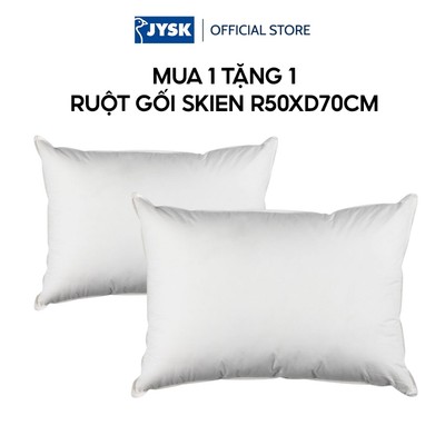 [MUA 1 TẶNG 1] Ruột gối polyester | JYSK SKIEN | trắng | R50xD70cm | 900gr