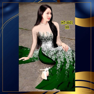 Tây Đô - Vải May Áo Dài Lụa Tô Châu In 3D | Họa Tiết Giáng Sinh (Noel) Độc Đáo, Sang Trọng