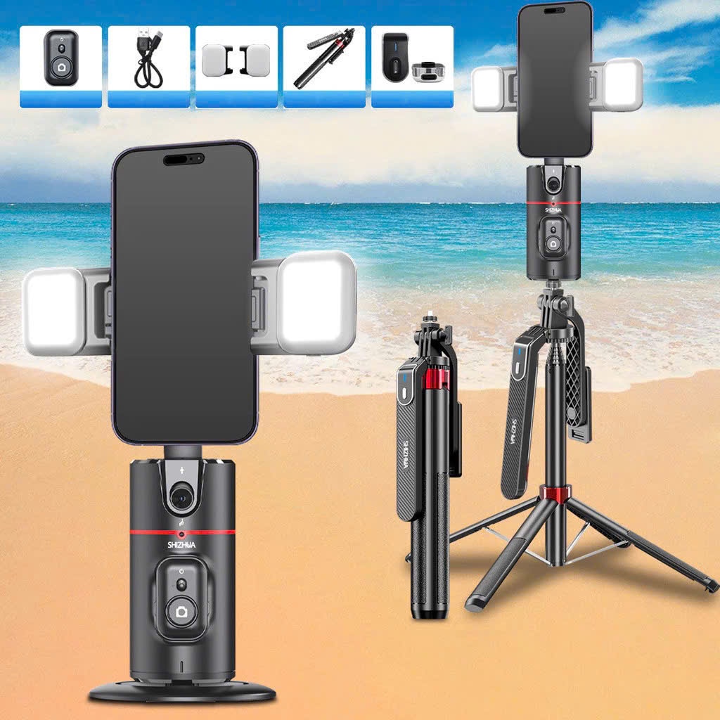 Gậy tripod chụp hình ảnh selfie 4 chân P180/P185 cầm tay quay video xoay 360 độ có kèm remote điều k