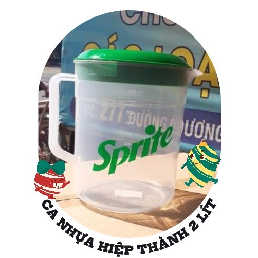 Ca Nhựa Sprite Nhựa Hiệp Thành 2 Lít Có Nắp – Giải Pháp Tiện Dụng Cho Quán Cà Phê & Quán Ăn