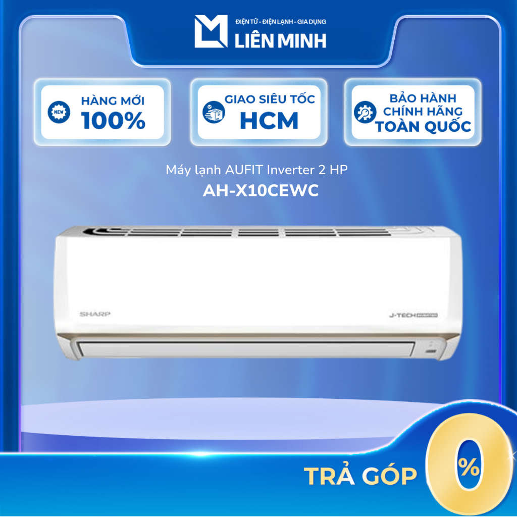 Máy lạnh Sharp Inverter 1 HP AH-X10CEWC - J-Tech Inverter, Làm lạnh nhanh, Tiết kiệm điện