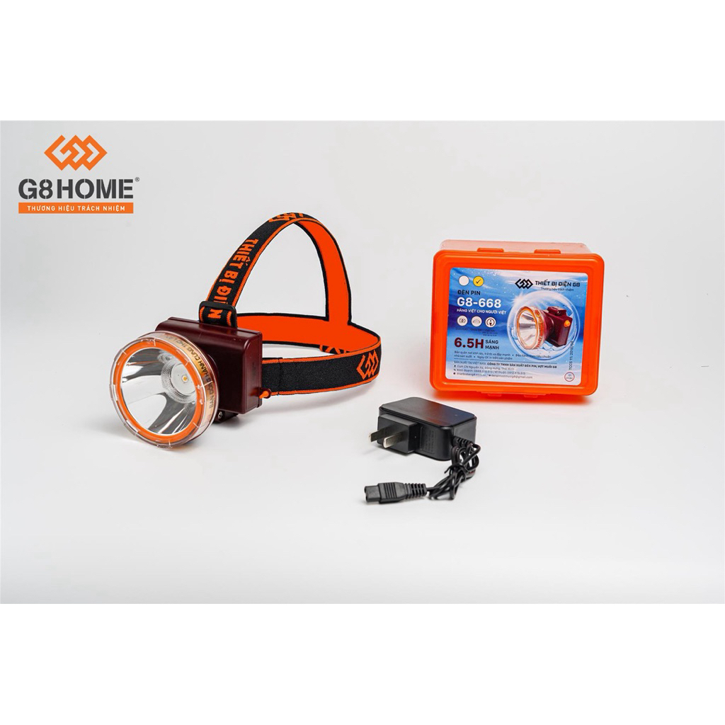ĐÈN PIN ĐỘI ĐẦU SẠC ĐIỆN G8HOME G8-668 & G8-9811 – BỀN BỈ, SIÊU SÁNG, DẪN LỐI MỌI HÀNH TRÌNH