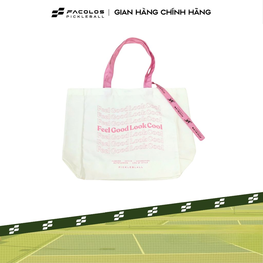 Túi tote Facolos pickleball giúp bạn đựng đồ khi tham gia thể thao và hoạt động ngoài trời
