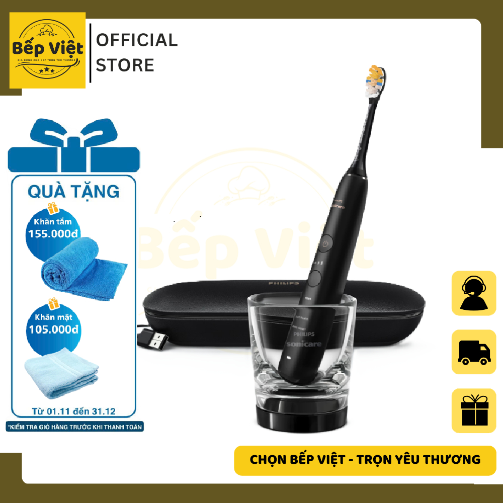 Bàn chải điện cao cấp Philips HX9911/73 - HX9911/74 - HX9914/75 - HX9914/76 - Làm sạch sâu hơn - Bảo