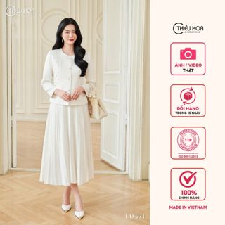  Áo khoác trung niên chất liệu Vải dệt đừng form dày dặn thương hiệu Thiều Hoa AK5L0371 