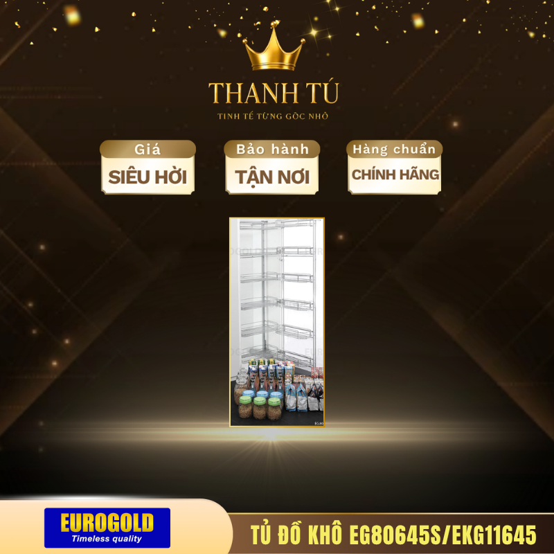 Tủ Đồ Khô Eurogold EG80645S/EKG11645 – Tối Ưu Diện Tích Lưu Trữ, Giúp Bếp Rộng Rãi Hơn