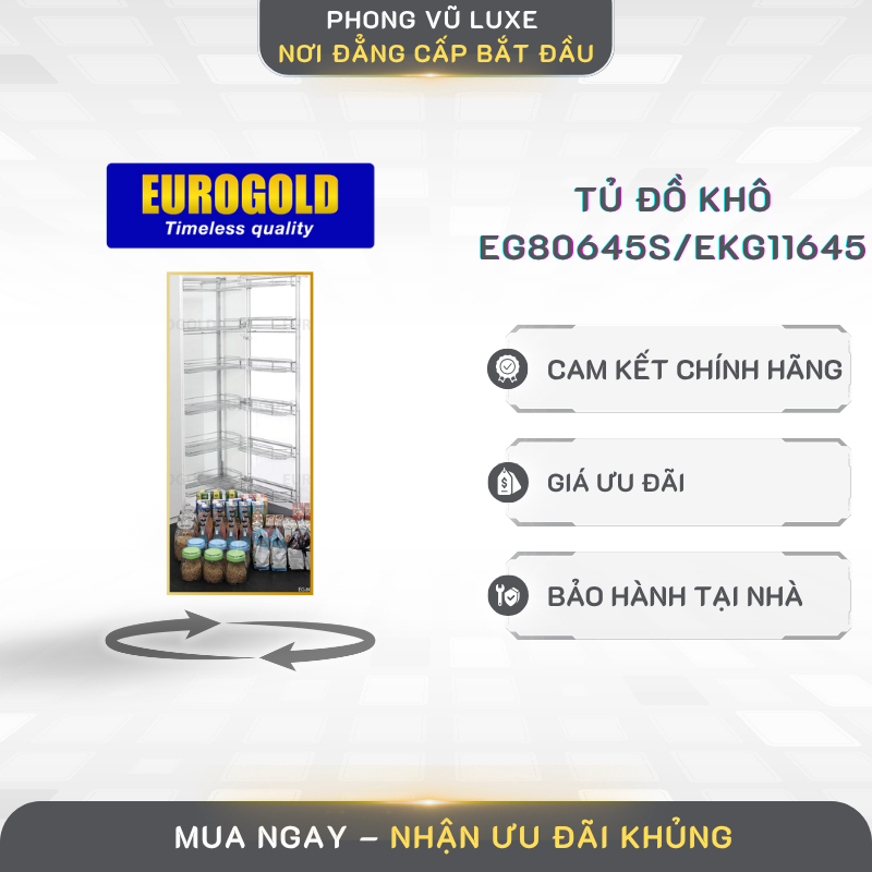 Tủ Đồ Khô Eurogold EG80645S/EKG11645 – Tính Năng Chống Ẩm Hiệu Quả, Bảo Vệ Đồ Dùng Tối Ưu