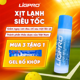  Chai Xịt Lạnh Giảm Đau Siêu Tốc LIGPRO Giảm Đau Nhanh Chấn Thương Trong Sơ Cứu Thể Thao 200ml 