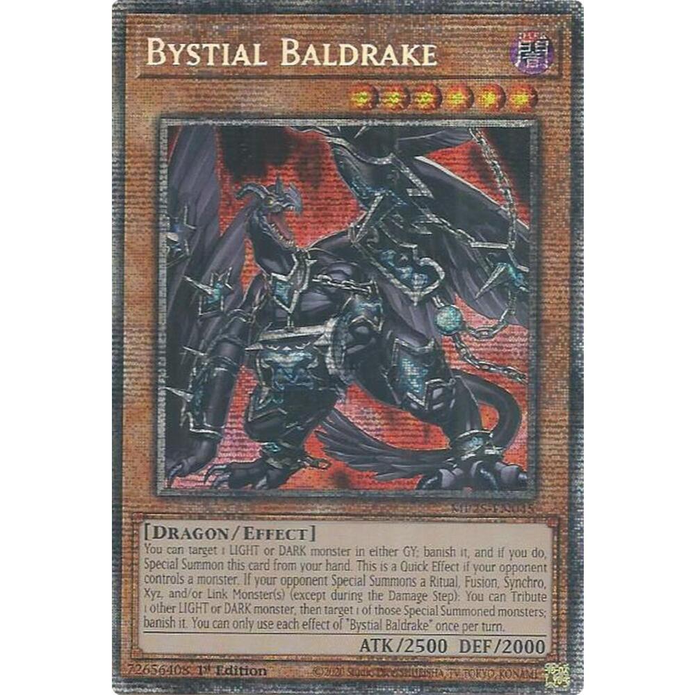 [ Bài Yugioh Chính Hãng ] Bystial Baldrake - MP25-EN045 - Starlight Rare 1st Edition