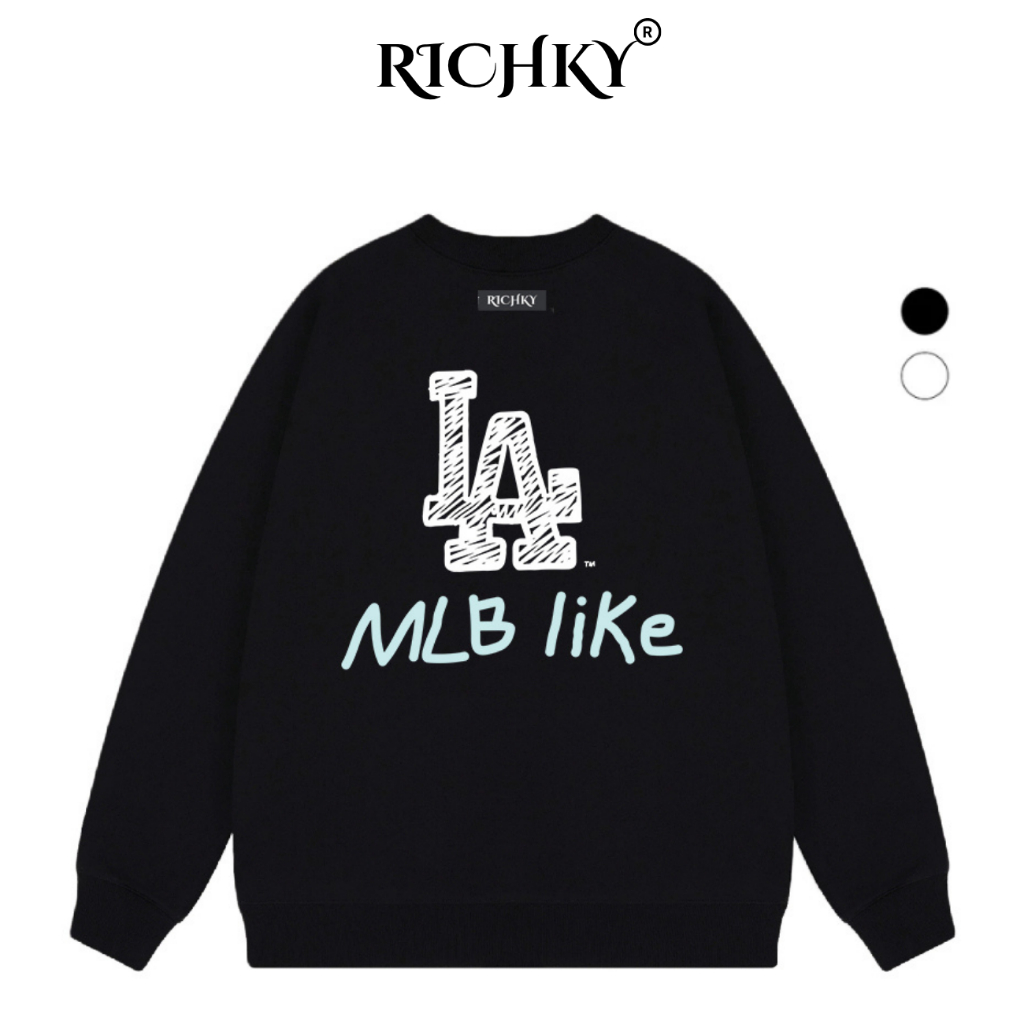 Áo Sweater Richky Luxury Premium Nỉ Mlb Ny La Like