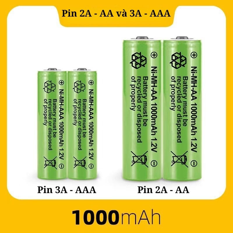 Pin AA AAA 1.2V 700mAh