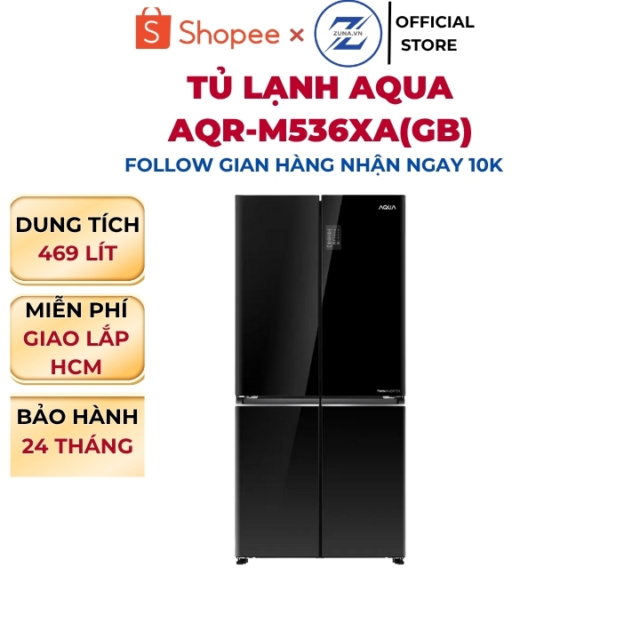 Tủ lạnh Multidoor Inverter Aqua 469L AQR-M536XA(GB) - Bảo hành 24 tháng
