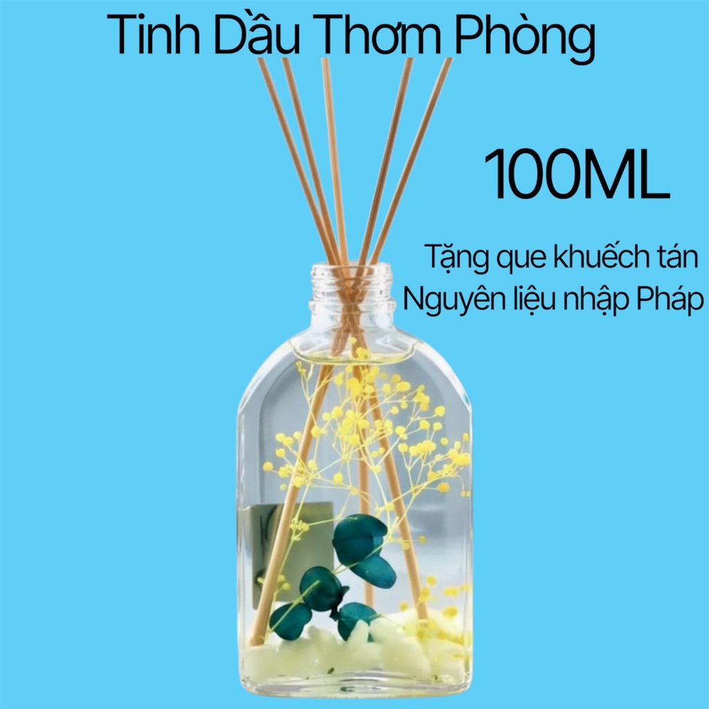 Tinh Dầu Thơm Phòng 100ML WIACHNN Khuếch Tán Thiên Nhiên Phát Sáng Ban Đêm Decor Bàn Làm Việc