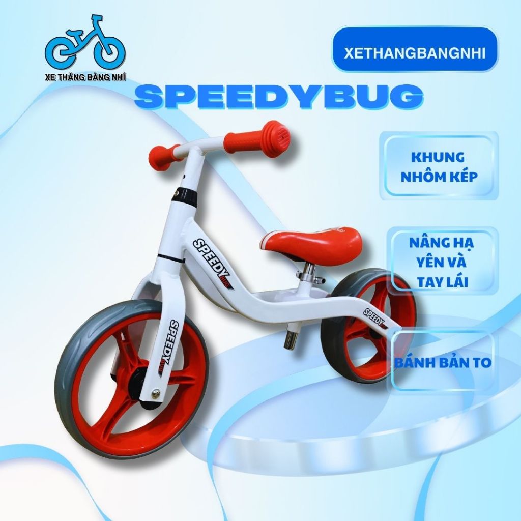 Xe thăng bằng Speedybug khung nhôm kép cho bé 2,5 tuổi trở lên