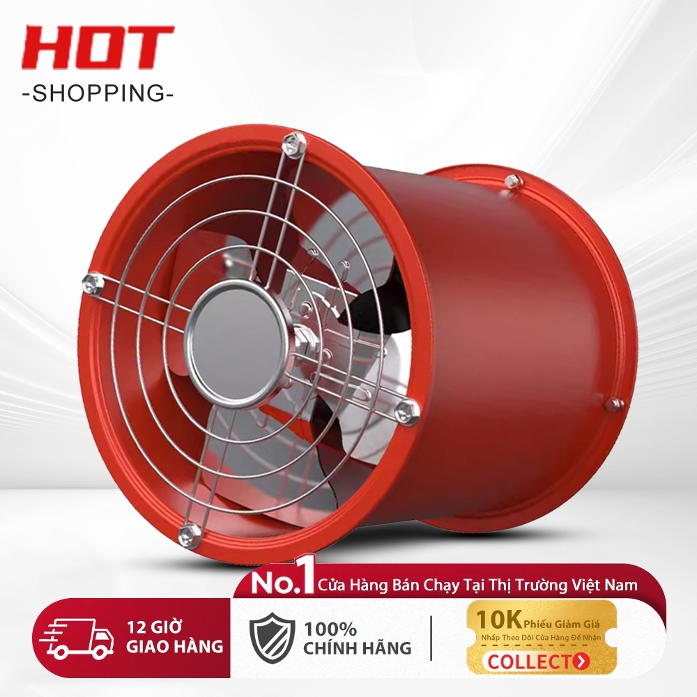 Quạt xả thép không gỉ 304 mạnh mẽ quạt hút khói tĩnh âm tốc độ cao, lượng gió lớn quạt nhà bếp