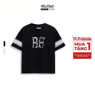  Áo Thun Nữ Hình In Ren Trang Trí Form Loose - Routine 10S25TSSW020 