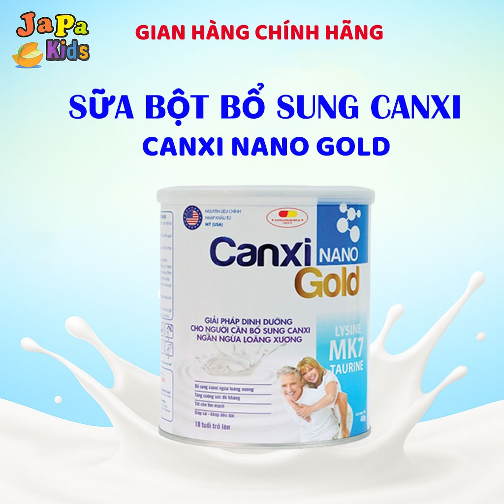 Sữa Bột Canxi Cho Người Lớn Canxi Nano Gold Bổ Sung Canxi Ngừa Loãng Xương Tăng Cường Sức Khỏe 900G