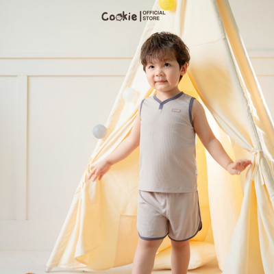 Bộ Sát Nách Cho Bé COOKIE, Bộ Sporty Phối Viền Từ 6 Tháng Đến 5 Tuổi 2025