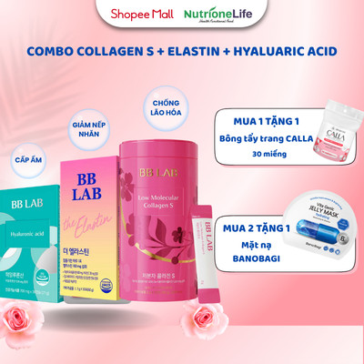 Combo 3 Thành Phần Quan Trọng Cho Da Chống Lão Hóa, Giảm Chảy Xệ, Cấp Ẩm Cho Da30Viên/Hộp