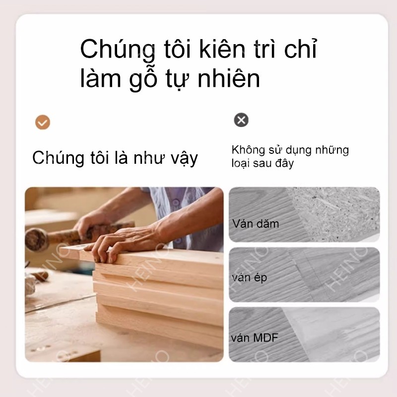 HEINO Giường ngủ gỗ thông tự nhiên bền đẹp nhiều kích thước Giường ngủ gỗ cn MDF Phong Cách Hiện Đại | BigBuy360 - bigbuy360.vn