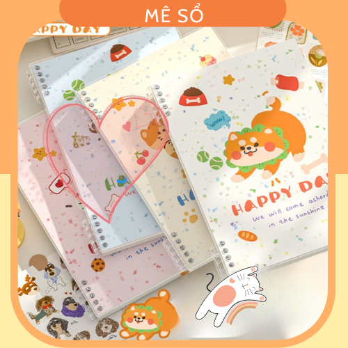 Vở Còng, Sổ Còng B5 A5 Chữ Lets Go MESO - Sổ Còng Tháo Được Giấy, Không Đau Tay, Sổ Klong Thiết Kế K