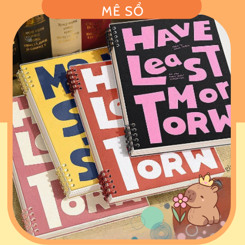Sổ Bìa Còng, Sổ Còng Nhựa A5 B5 Chữ Have Least MESO - Sổ Còng Thay Được Giấy Thiết Kế Khuyết Còng, K