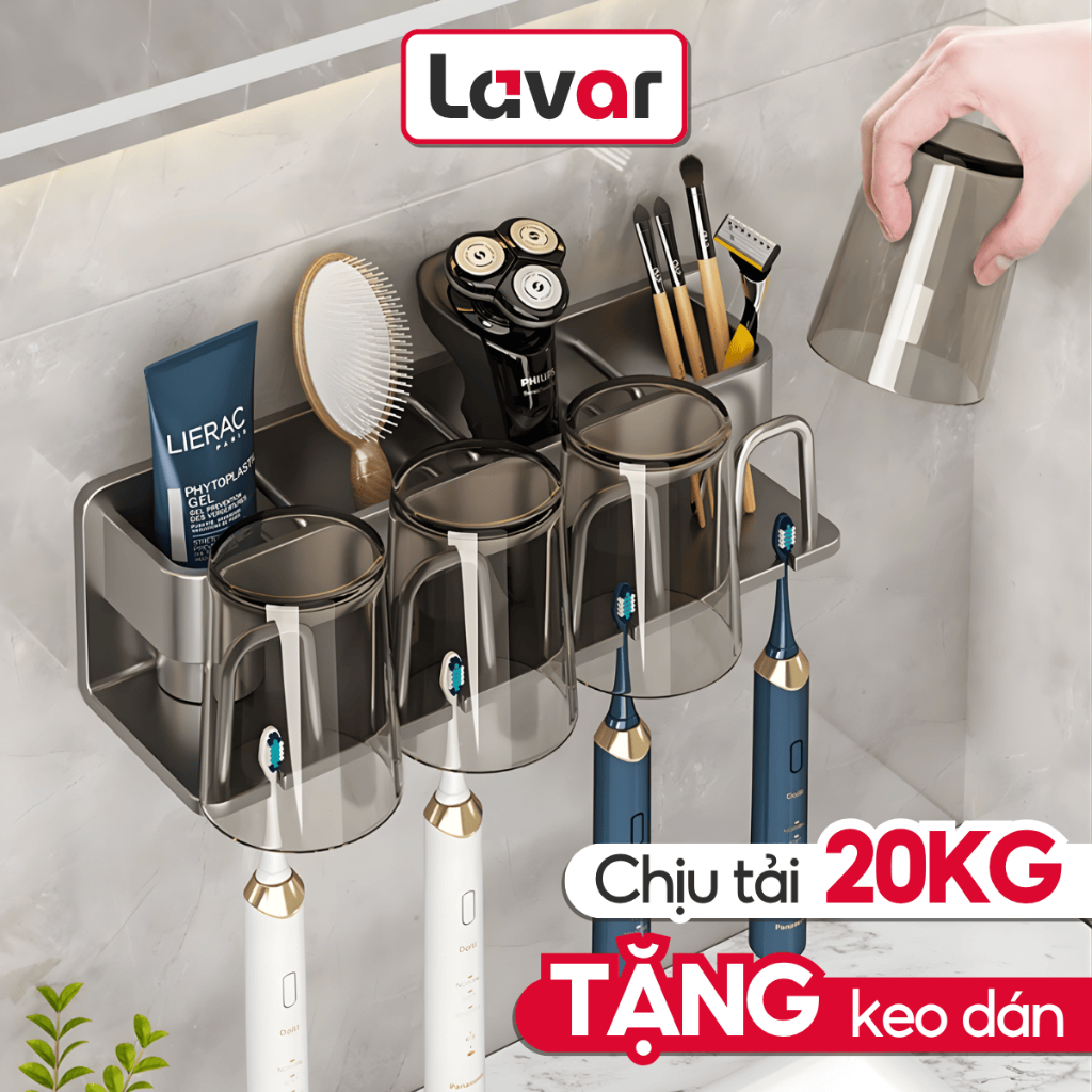 Kệ Để Bàn Chải Đánh Răng Chất Liệu Nhôm Hàng Không Siêu Nhẹ, Giá Để Bàn Chải Đánh Răng Chịu Lực 20kg