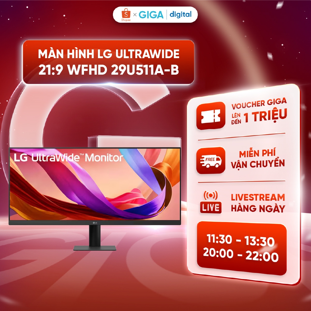 Màn hình LG 29U511A-B.ATV IPS UltraWide 21:9 WFHD (2560x1080) 29inch - IPS - ốc độ làm mới 100Hz, 1m