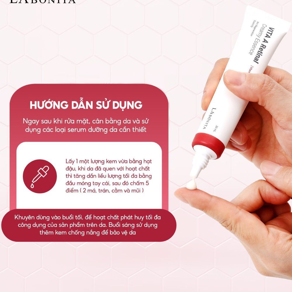 Ảnh 5 của Kem dưỡng LaBonita VITA A Retinal Creamy Essence chống lão hóa, giảm nếp nhăn, sáng da