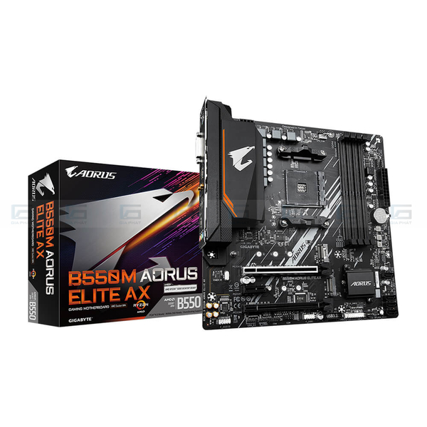 Bo mạch chủ Gigabyte B550M AORUS ELITE AX (Wifi+Bluetooth) | New - Chính Hãng BH 36T