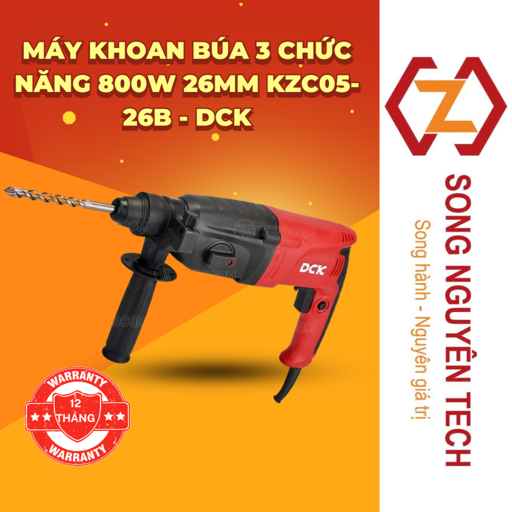 Máy khoan búa 3 chức năng 800W 26mm KZC05-26B - DCK