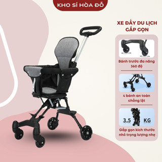  Xe đẩy du lịch cho bé xe đảo chiều gấp gọn cao cấp_KHO SỈ HOA ĐỖ 