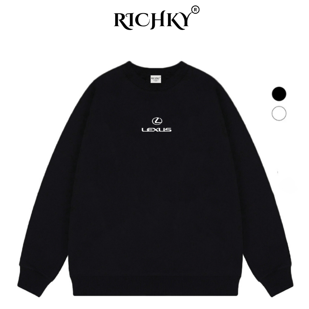 Áo Sweater Richky Luxury Premium Nỉ Logo Mid Lexus Luxury Car
