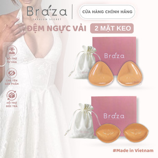  Đệm Dán Nâng Ngực 2 Mặt Keo Phù Hợp Mặc Áo Khoét Sâu Váy Cưới Dính Siêu Chắc Cao Cấp BRAZA - 2006 