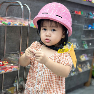 [Hỏa Tốc] Nón POC Đạt Chuẩn Quốc Tế Siêu Nhẹ Trẻ Em PK02 Hồng Chấm Bi
