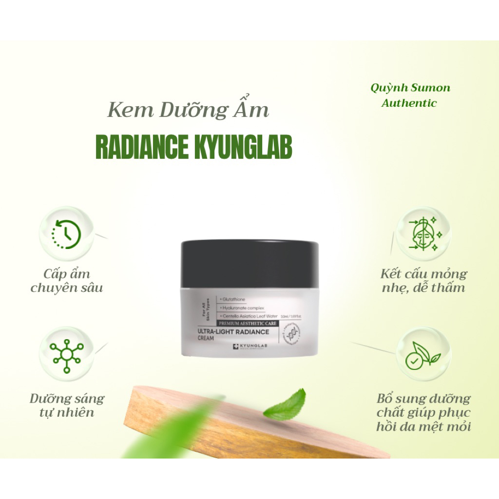Kem Dưỡng Ẩm Radiance Kyunglab Chính Hãng – Cấp Ẩm, Làm Mịn Da, Dưỡng Sáng Tự Nhiên