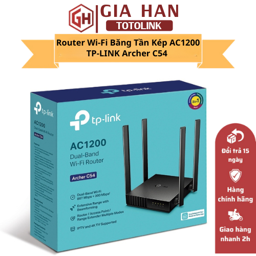 Bộ Phát Wifi TP-Link Archer C54/ C64 Chuẩn AC 1200Mbps