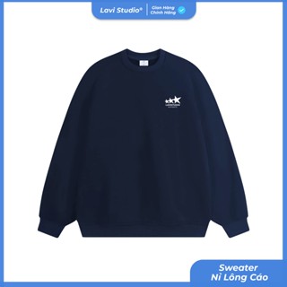  Áo Sweater Lavi Studio Unisex Local Brand  Authentic Nỉ Lót Nhung Cao Cấp 